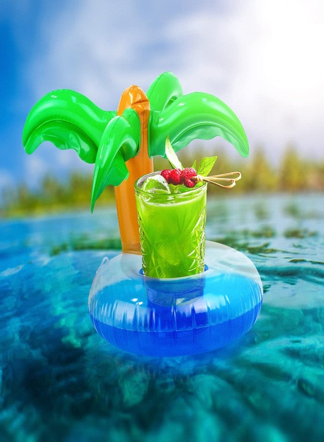 18INDC 9Pcs Doll Swimming Pool Inflatable Float Including - Flamingos Donuts Pineapples Shells Crabs Rabbit Inflatable Drink Holder for Pool Party and Kids Toys - Image 4